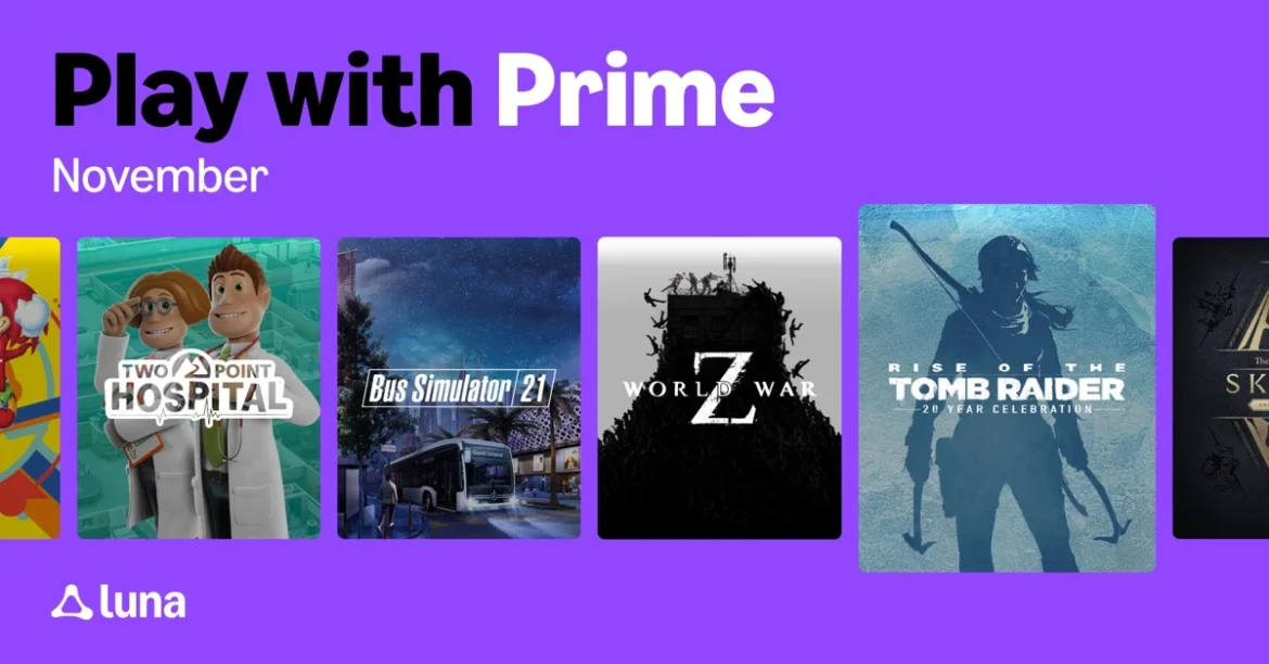 Play For Free with Prime: Luna Cloud Streaming Games for November 2025